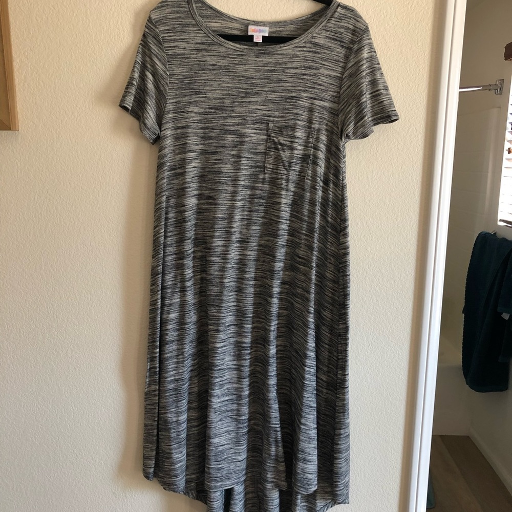 Lularoe heather grey Carly Dress